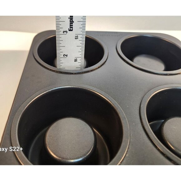 Non-Stick 6-Cavity Donut Pan For Baking  Heavy-Duty Carbon Steel For Muffins Or - Picture 3 of 6